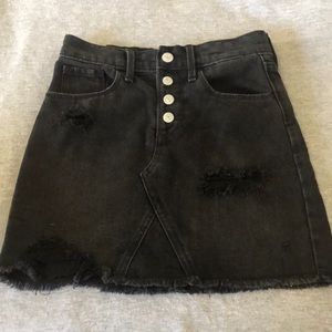 Old Navy black jean skirt